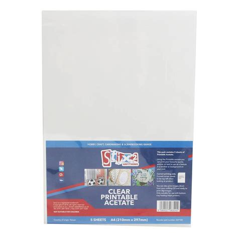 Clear Printable Acetate Sheets